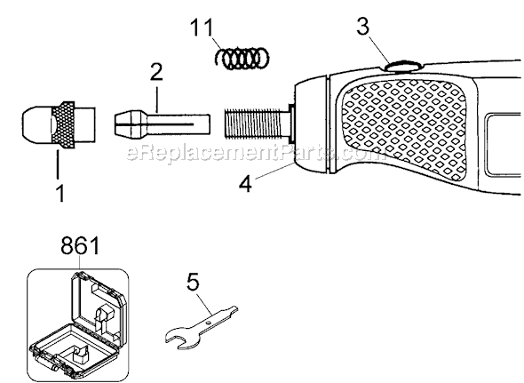 Page A Diagram and Parts List for RT200 Type 2 Black and Decker Multi-Tool